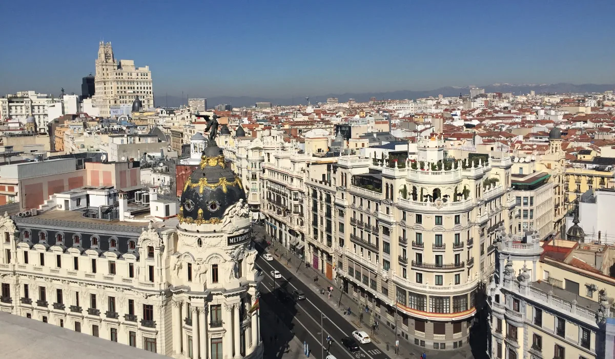 Vista panorámica de Madrid