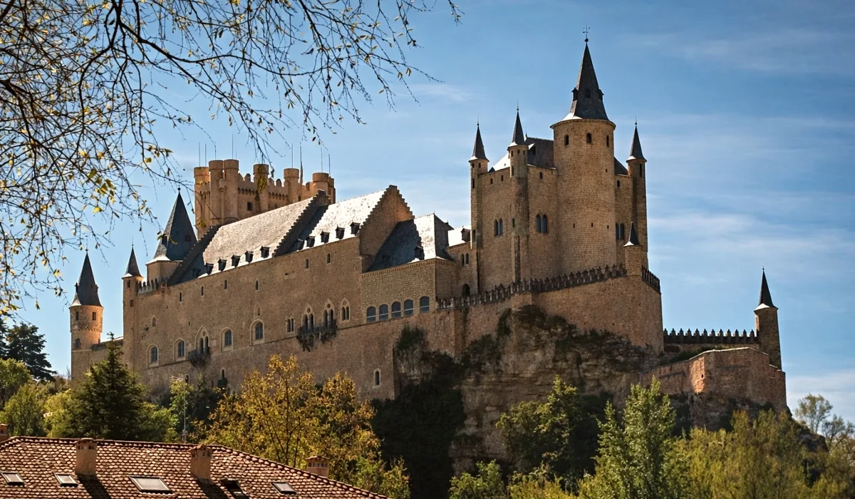vista panorámica del Alcázar de Segovia
