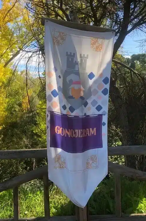 Estandarte del reino de Gonojeram en la Senda Mágica de Arroyomolinos