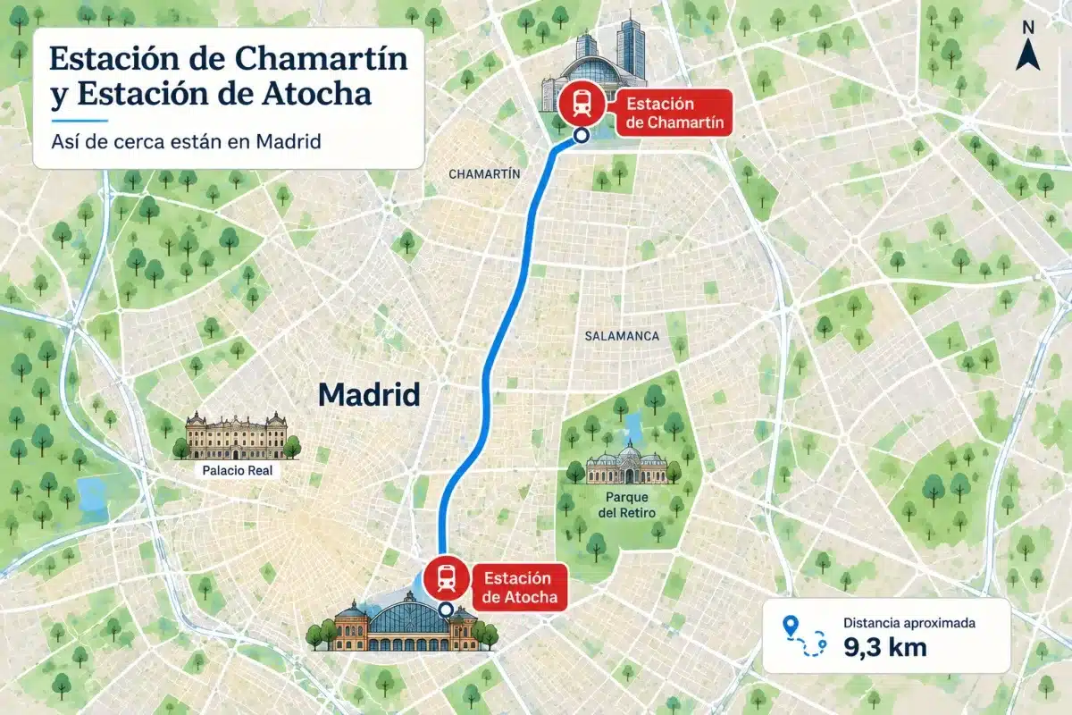 El recorrido conecta Chamartín con Atocha
