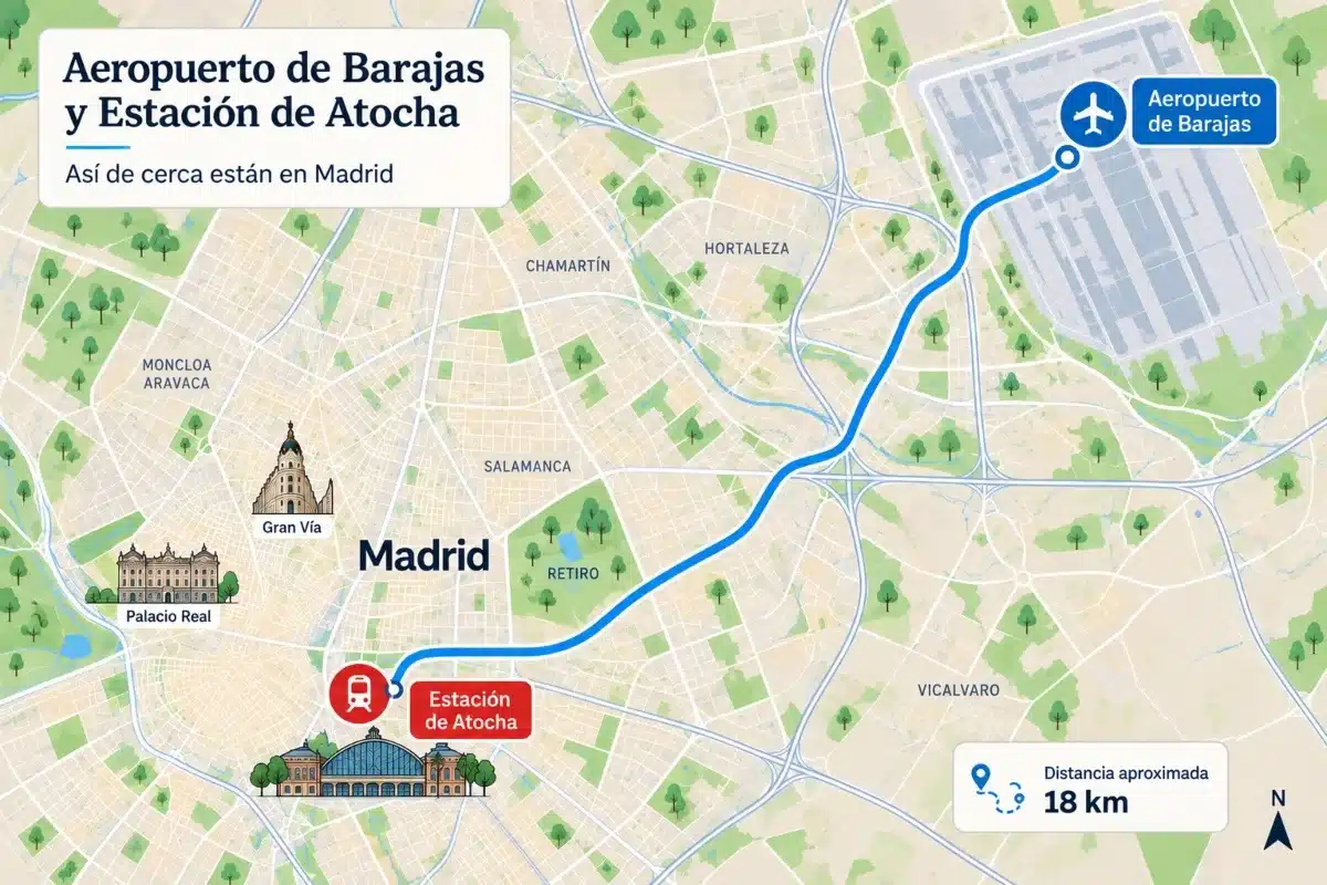 Cómo llegar a Atocha desde el aeropuerto de Madrid